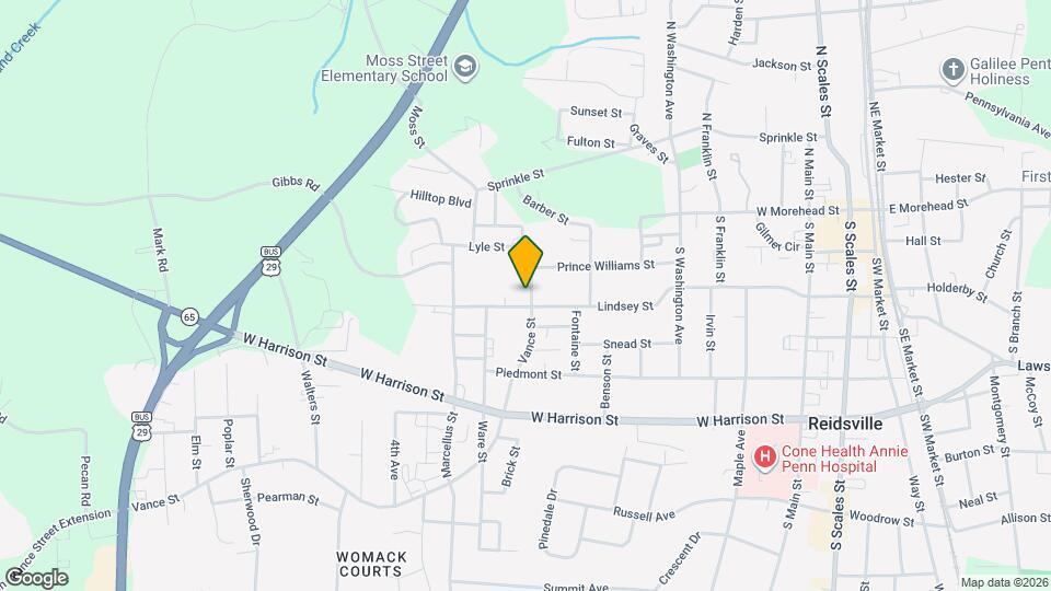 312 Vance St Map and Location Details