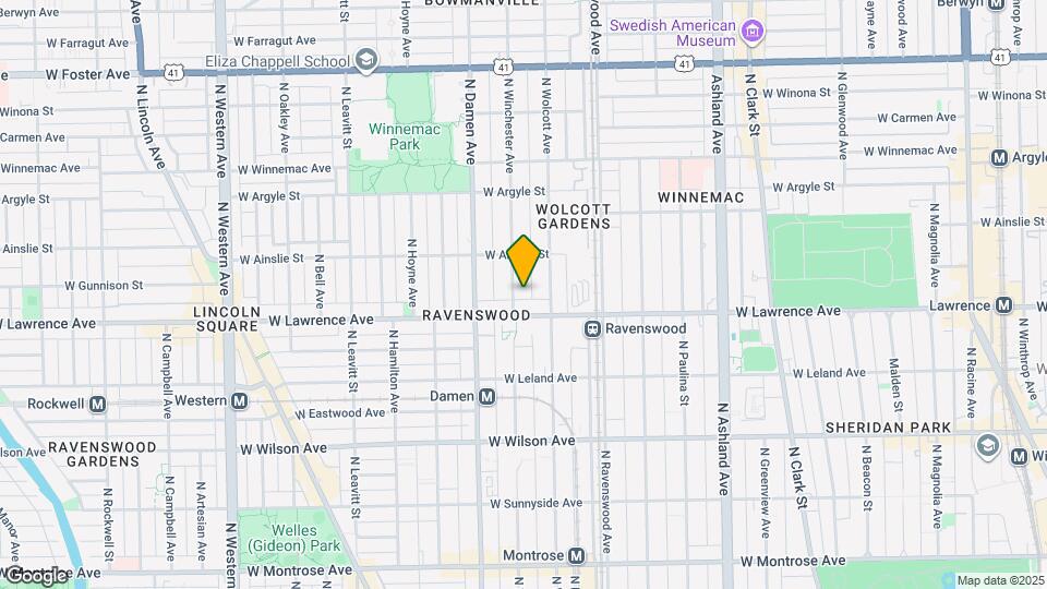 4817 N Winchester Ave Map and Location Details