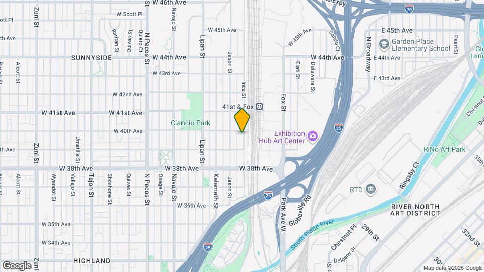 3939 Inca St Map and Location Details