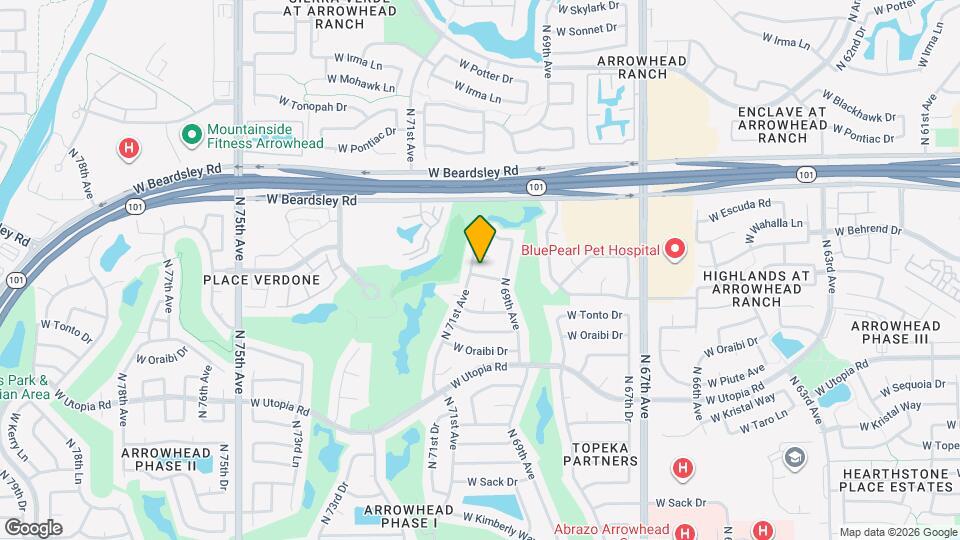 7008 W Marco Polo Rd Map and Location Details