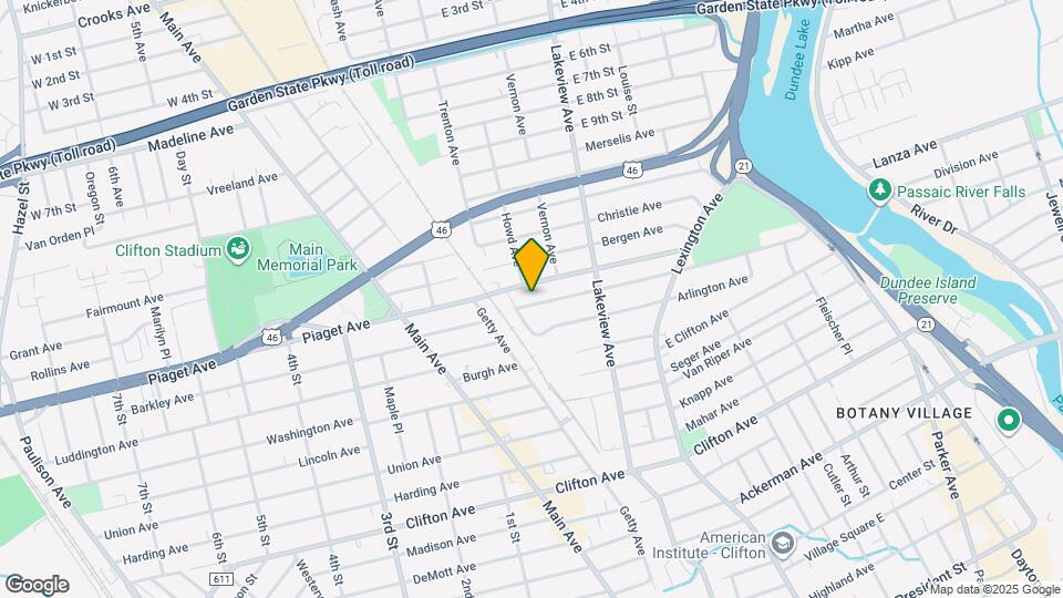 256 Hamilton Ave Map and Location Details