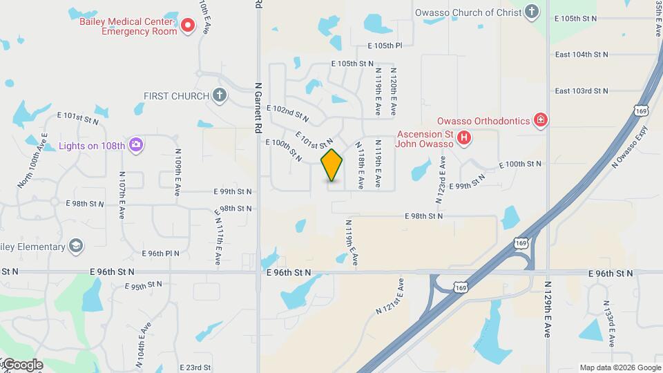 9401 N 116th E Ave Map and Location Details