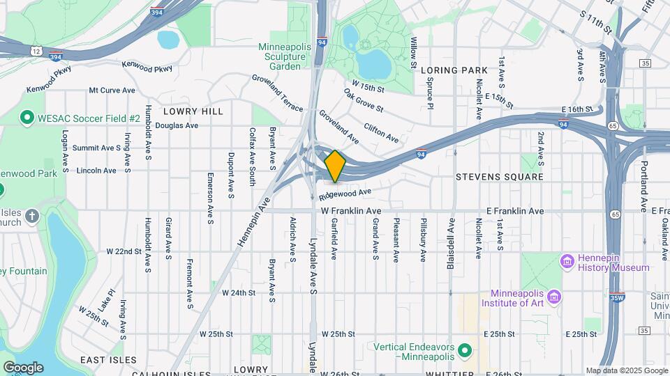 522 Ridgewood Ave Map and Location Details