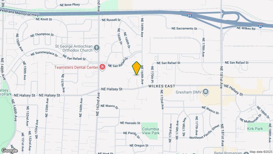 16771 NE Halsey St Map and Location Details