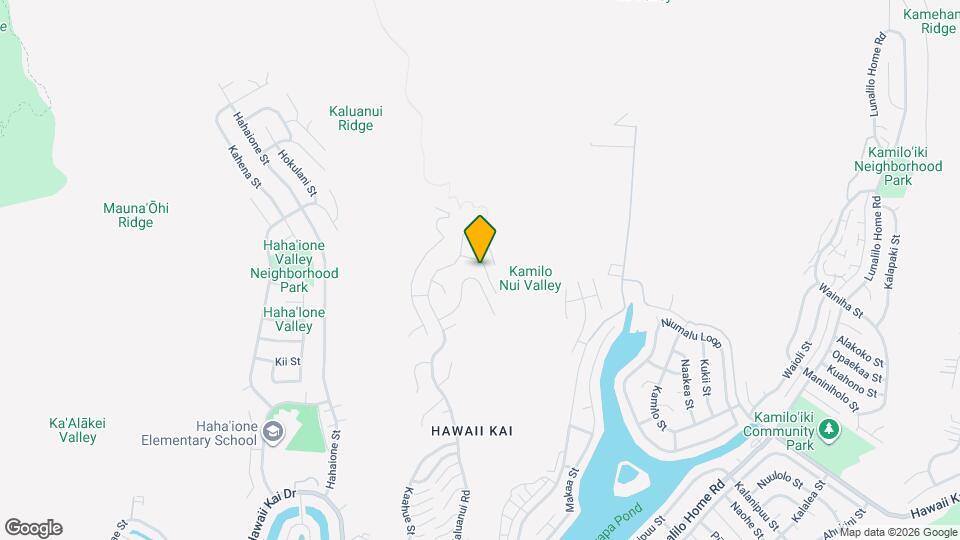 1065 Kalihiwai Pl Map and Location Details