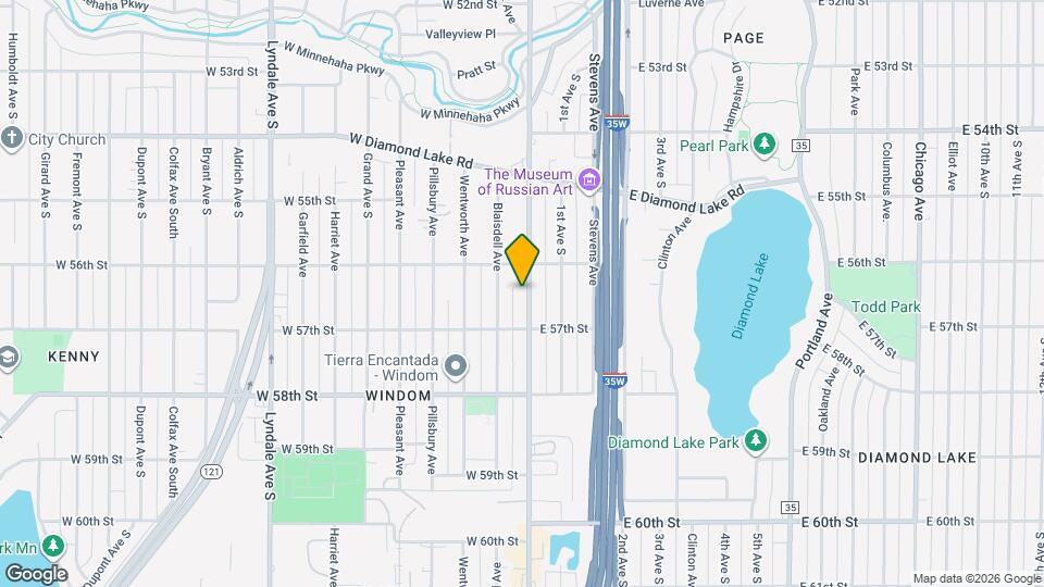 5624 Nicollet Ave Mapa y Detalles de la Ubicación