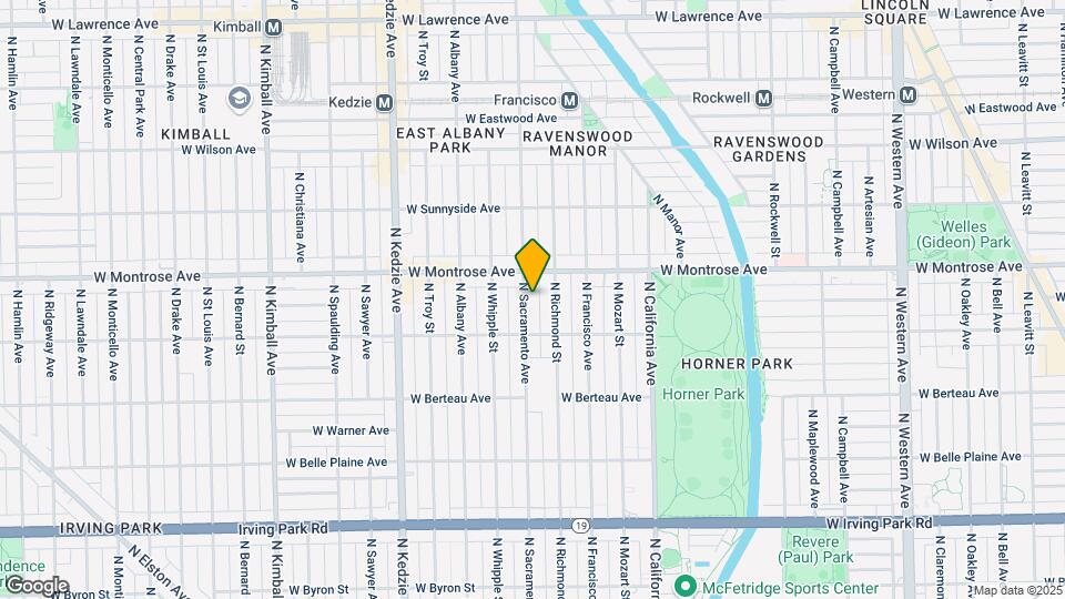 4335 N Sacramento Ave Map and Location Details
