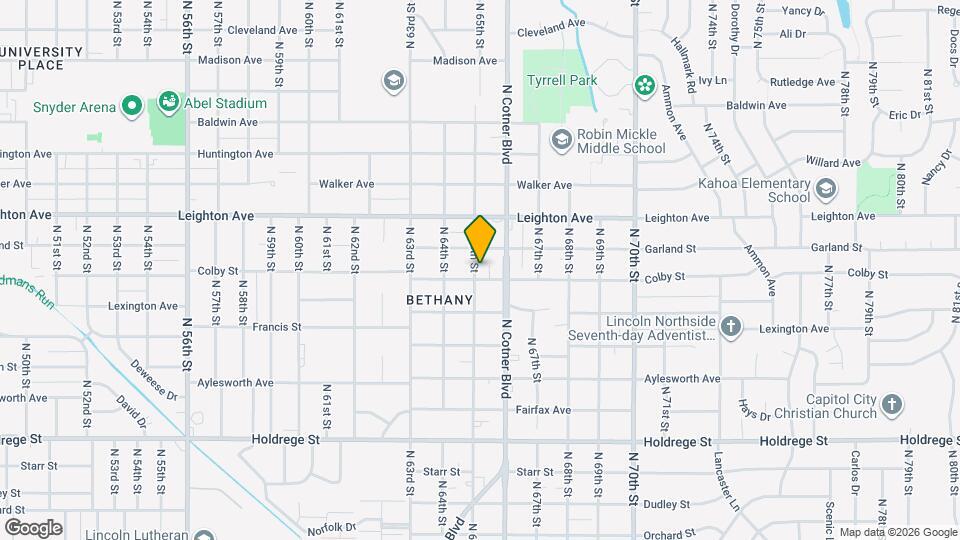 6502 Colby St Map and Location Details