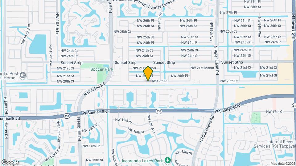 9574 NW 19th Pl Map and Location Details