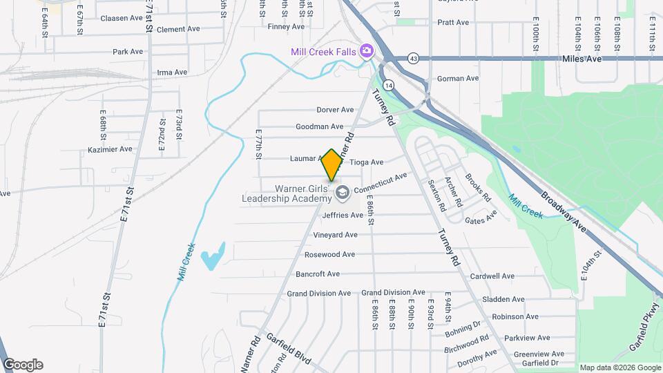 4429 Warner Rd Map and Location Details