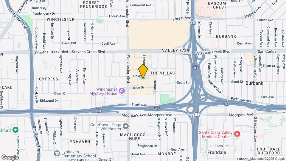 367 Santana Row Map and Location Details