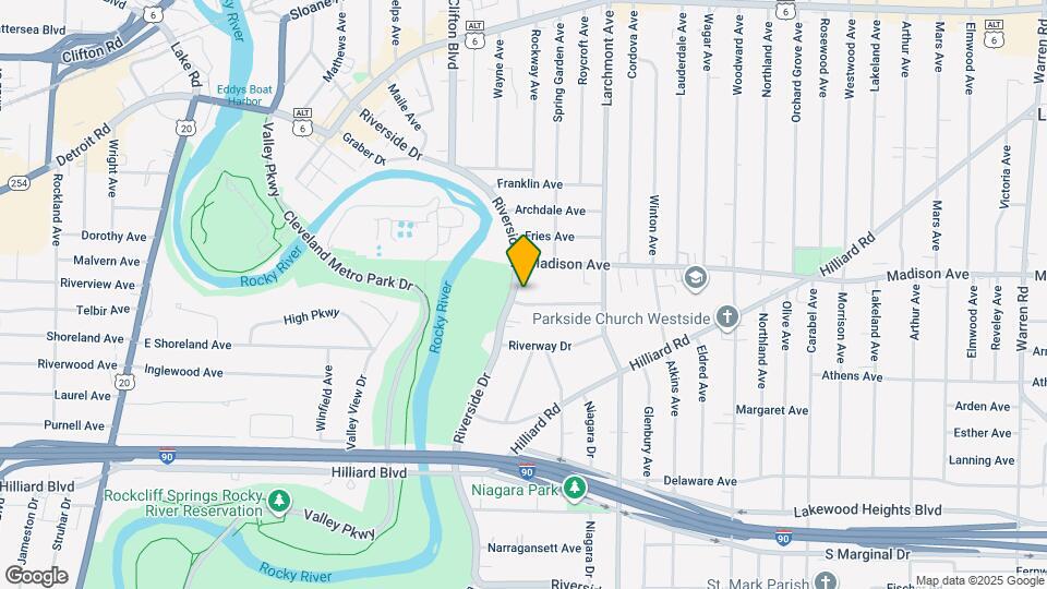 2027 Riverside Dr Map and Location Details