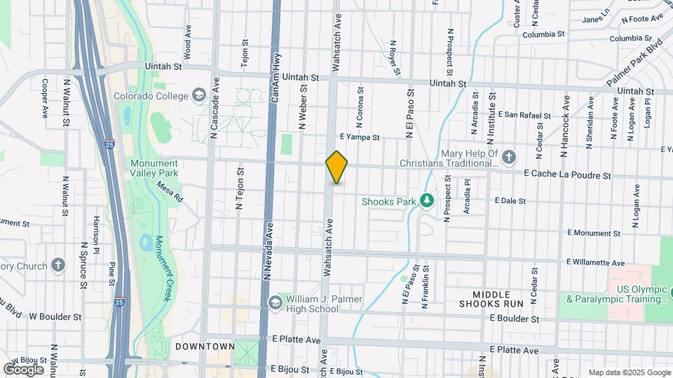 803 N Wahsatch Ave Map and Location Details