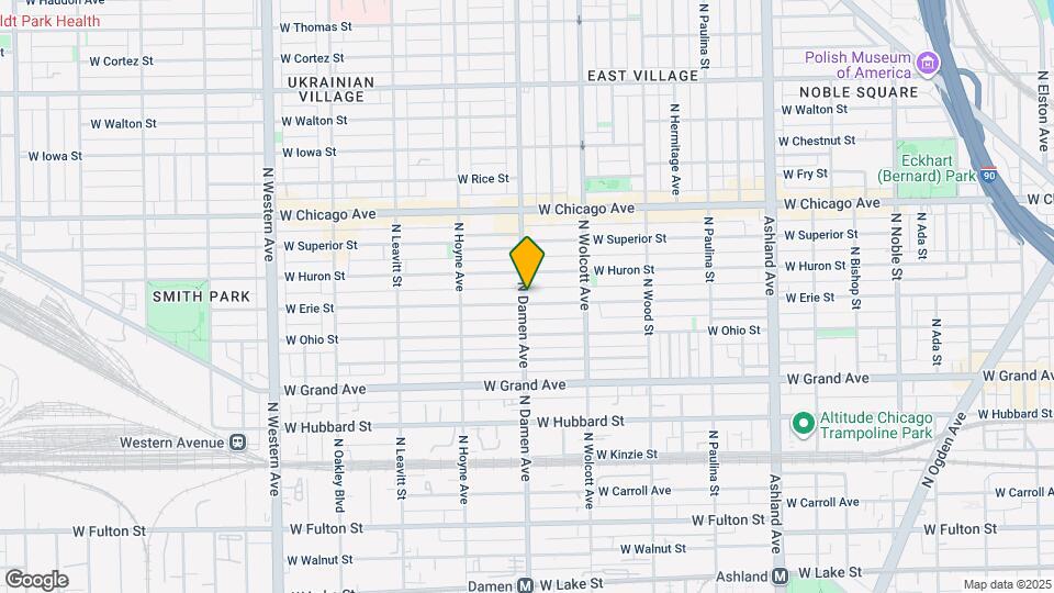 1952 W Erie St Map and Location Details
