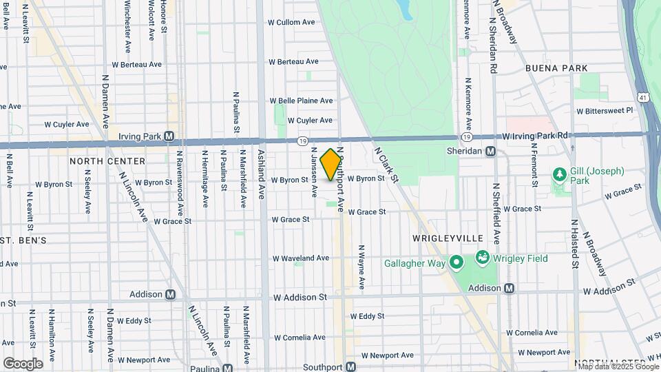 1415 W Byron St, Unit M02B Map and Location Details