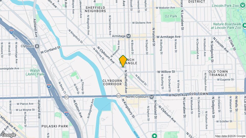 1815 N Clybourn Ave, Unit J02P Mapa y Detalles de la Ubicación