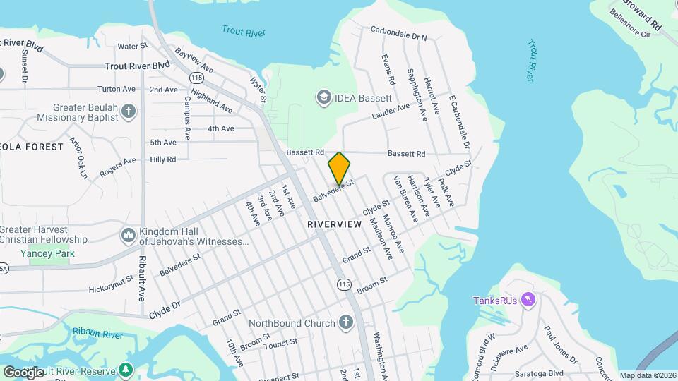 1838 Belvedere St Map and Location Details