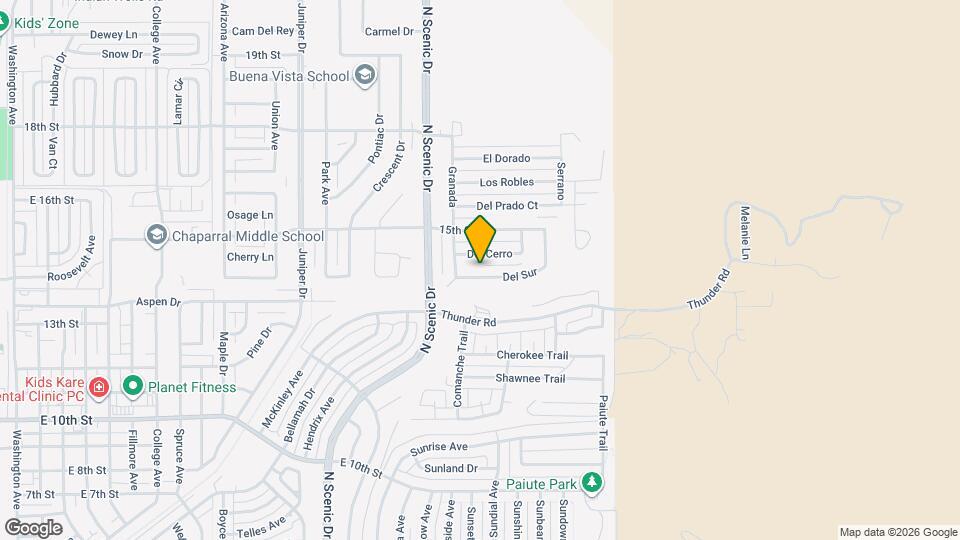 3 Bedroom 2 Bathroom Map and Location Details