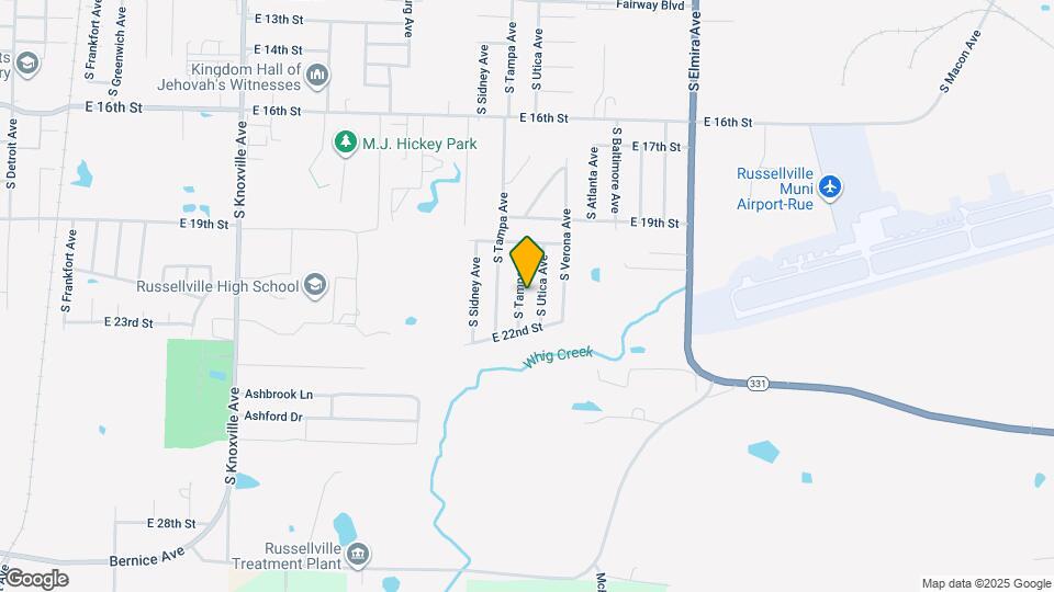 2103 S Tampa Ct Map and Location Details