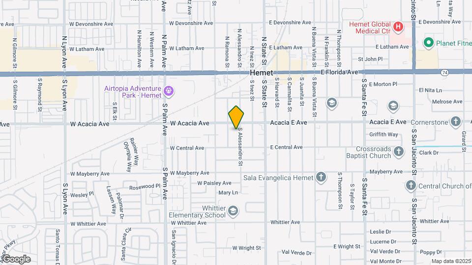 319 S Alessandro St Map and Location Details