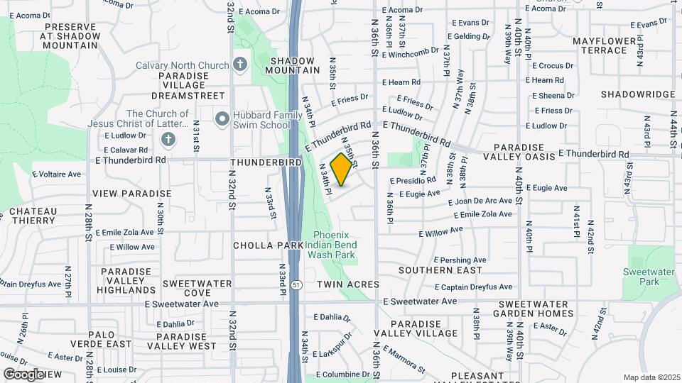 3460 E Presidio Rd Map and Location Details