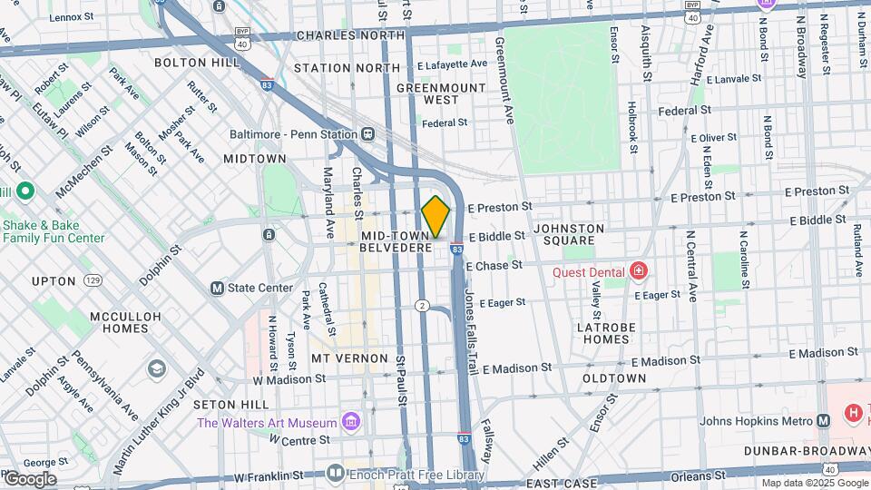 209 E Biddle St Mapa y Detalles de la Ubicación