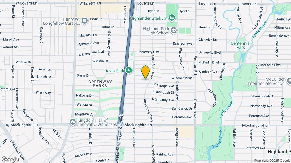4404 Stanhope St Map and Location Details