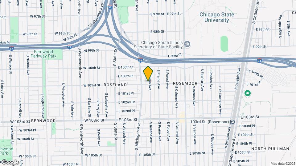 10056 S Indiana Ave Map and Location Details