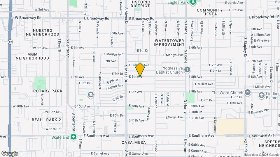 463 E 8th Ave Map and Location Details