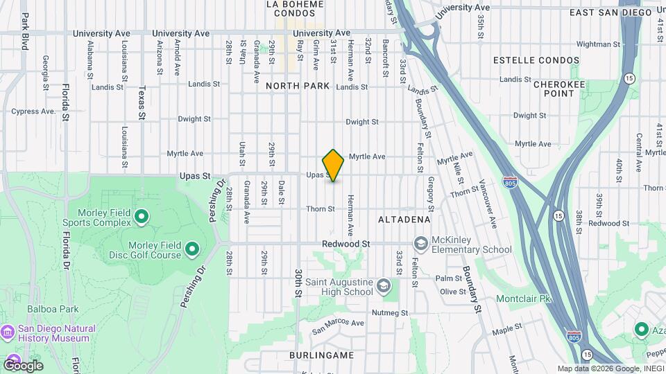 3358 32nd St Map and Location Details