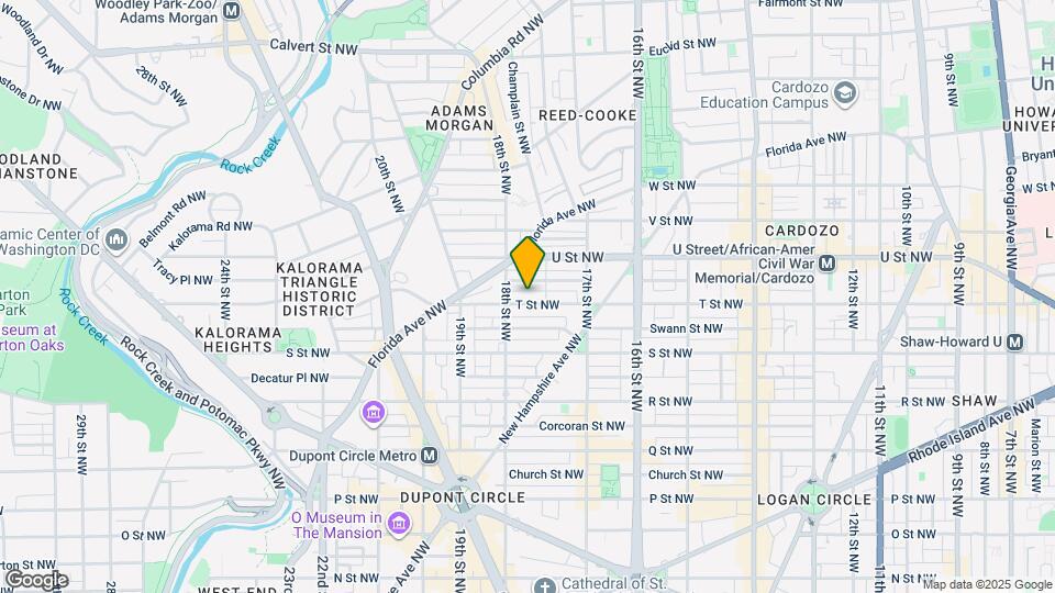 1757 T Street NWUnit C Map and Location Details