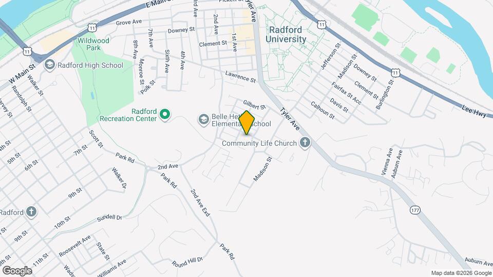 803 Noblin St Map and Location Details