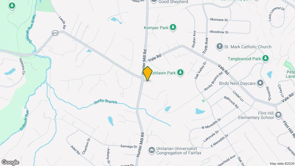 2527 Hunter Mill Rd Map and Location Details