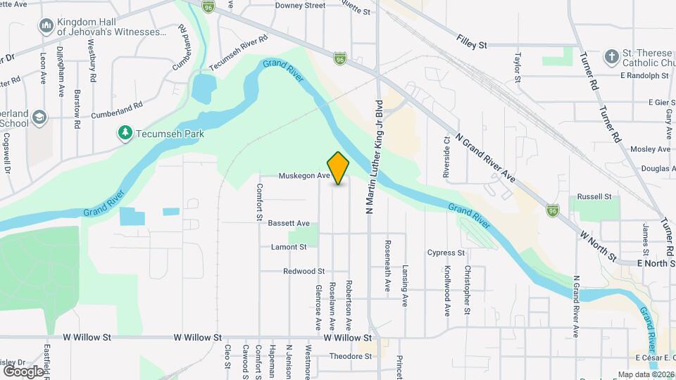 1724 Roselawn Ave Mapa y Detalles de la Ubicación