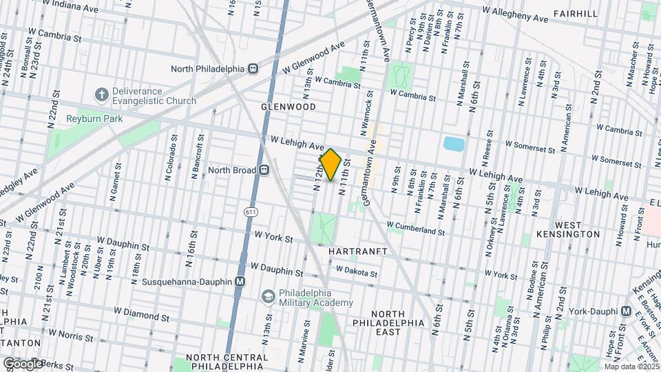 1124 W Huntingdon St Map and Location Details