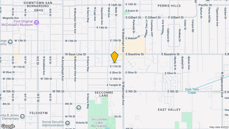 250 E 11th St Map and Location Details