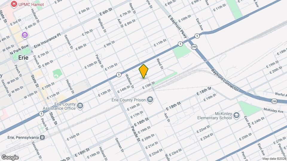 543 E 14th St, Unit 1 Map and Location Details