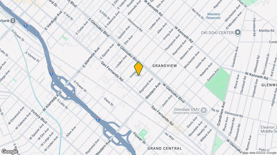 1043 Thompson Ave Map and Location Details