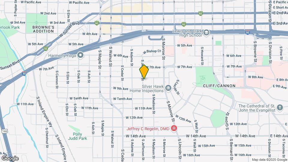 1127 W 8th Ave Map and Location Details