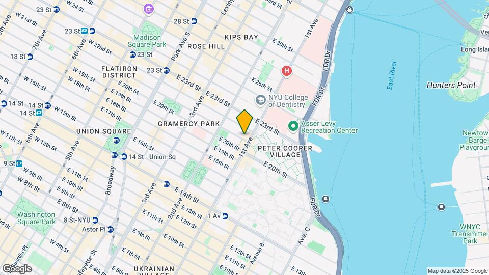 343 E 21st St Map and Location Details