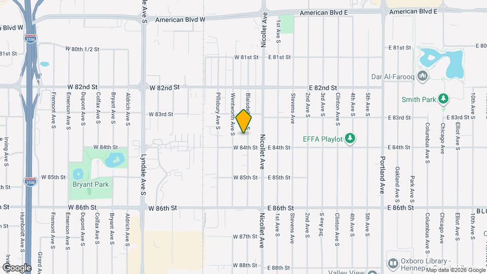 8336 Blaisdell Ave S Mapa y Detalles de la Ubicación