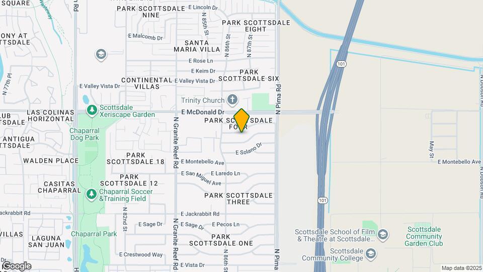 8643 E Palo Verde Dr Map and Location Details