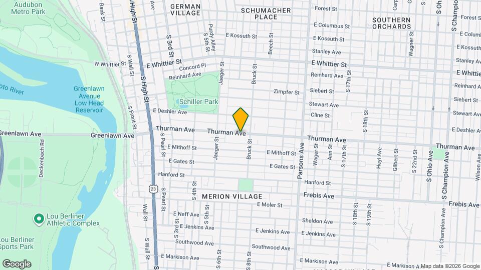 279 Thurman Ave Map and Location Details