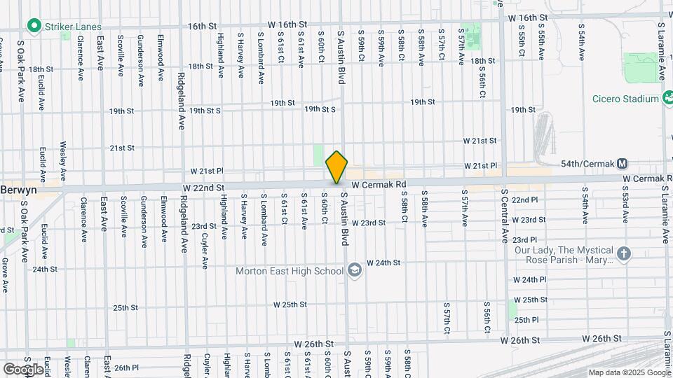 6005 Cermak Rd Map and Location Details