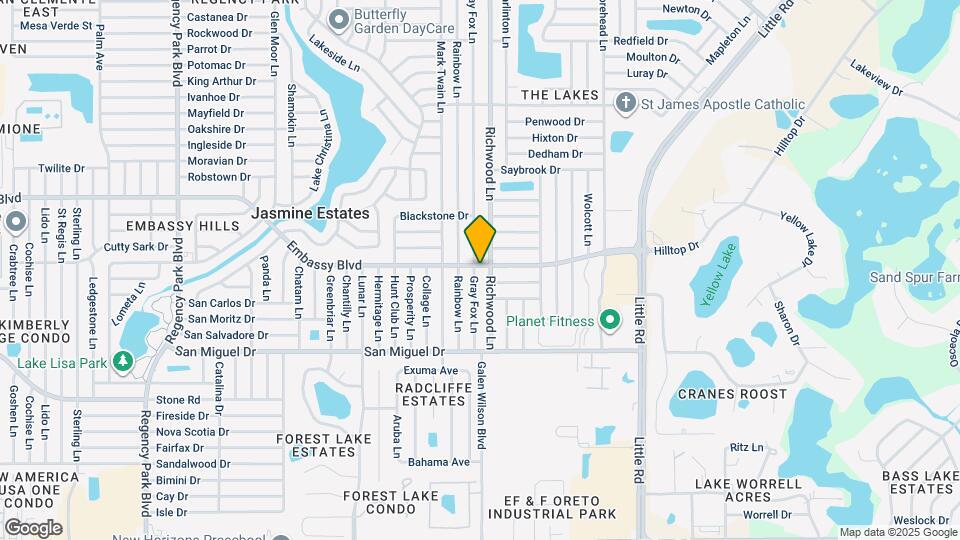 9206 Gray Fox Ln Map and Location Details
