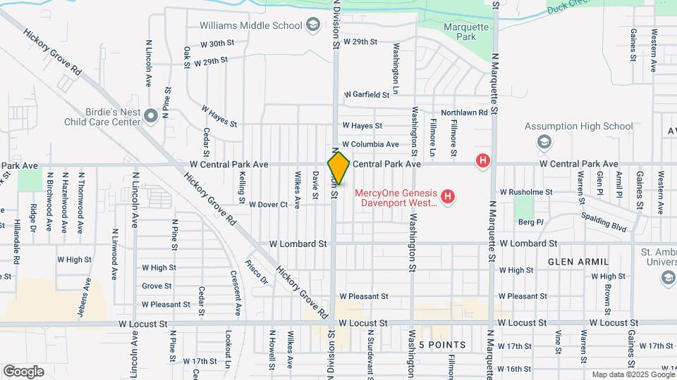 2421 N Division St, Unit 2421 Map and Location Details