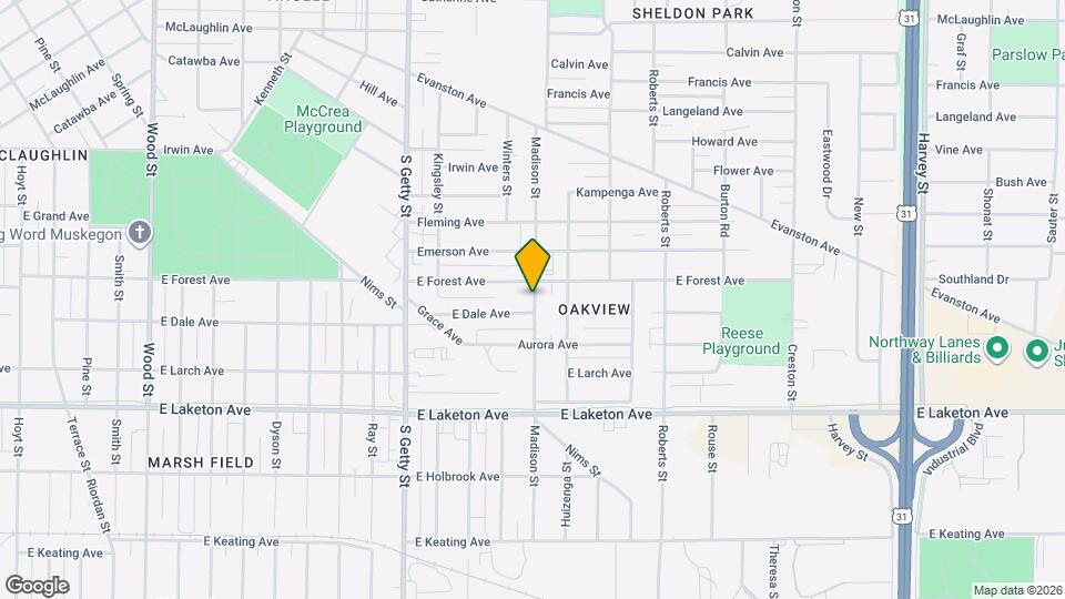 1627 Madison St Map and Location Details