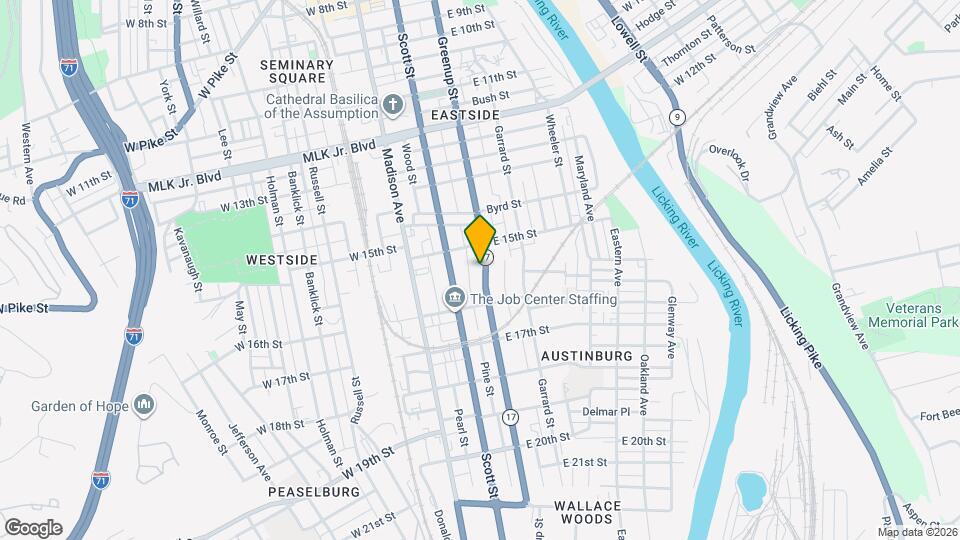 1527 Greenup St Mapa y Detalles de la Ubicación