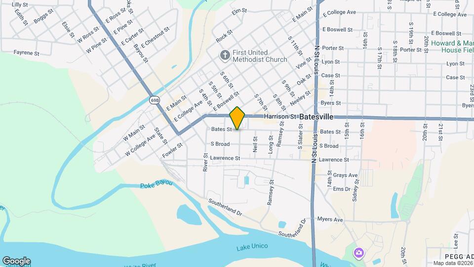 592 Bates St Map and Location Details