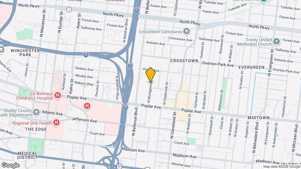 263 N Montgomery St Map and Location Details